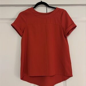 Cupio Women's Orange Short Sleeve Top